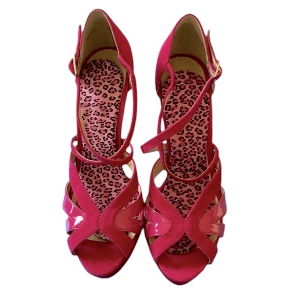 Aldo HOT PINK Strappy Sandals 9 - Picture 3 of 4
